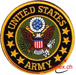 Bild von US Army Logo rund Aufnäher Patch mit Klett